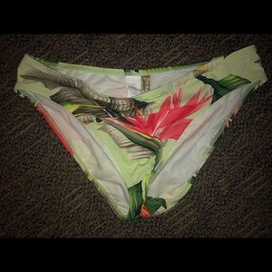 2Bamboo floral bikini bottoms, size large